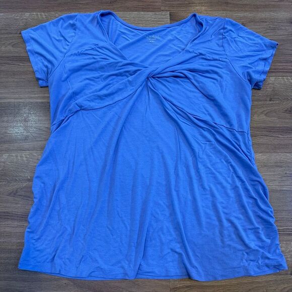 Isabel Maternity by Ingrid & Isabel Tops - Isabel by Ingrid & Isabel Maternity Short-Sleeve Knot-Front Shirt | Maternity Si